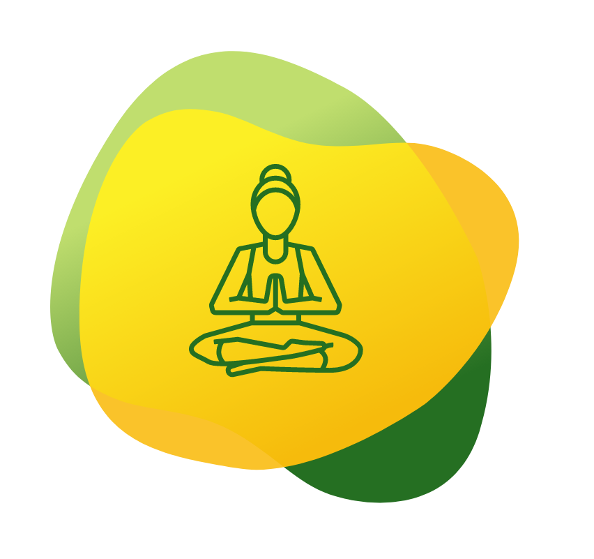 image of lady meditating